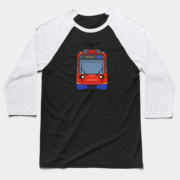 Sheffield Tram Baseball T-Shirt by charlie-care